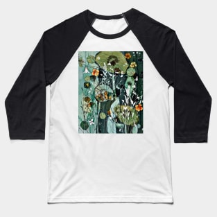 Abstract nasturtium. Baseball T-Shirt